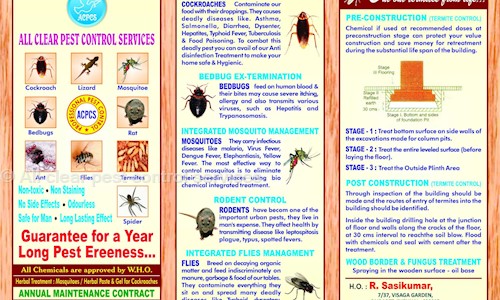 All clear pest control services - Pest Control in Saidapet West, Chennai
