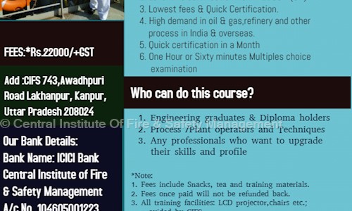 Central Institute Of Fire & Safety Management - Job Training in Vikas Nagar, Kanpur