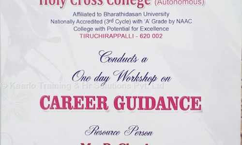 Kaarlo Training & Hr Solutions Pvt. Ltd. - Placement Consultancies in Kk Nagar, Trichy