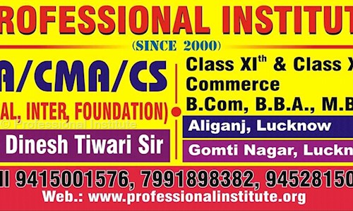 Professional Institute - Finance & Accounting tuitions in Aliganj, lucknow