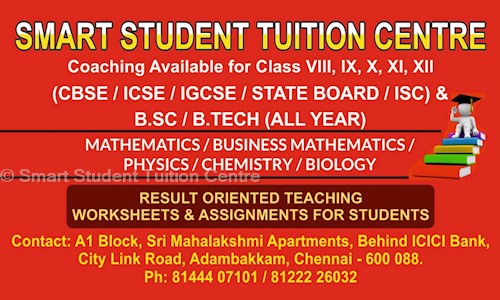 Smart Student Tuition Centre - School Tuitions in Adambakkam, Chennai