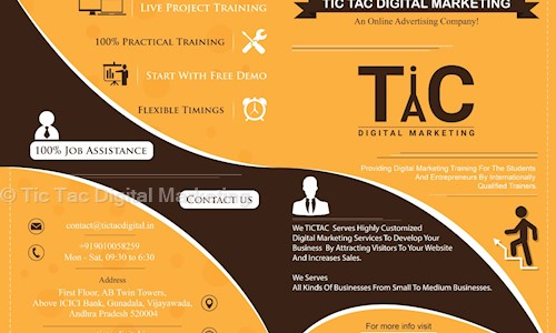 Tic Tac Digital Marketing - Job Training in Vijaywada, Vijayawada