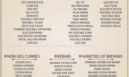 Tyohaar Restaurant And Catering Services - Catering Services in Bellandur, Bangalore