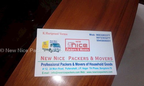 New Nice Packers & Movers - Packers and Movers in JP Nagar, Bangalore
