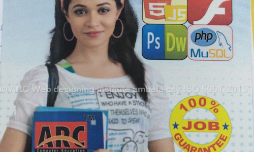 ARC Web designing institute ambala city ISO 9001-2015 - Job Training in Mohali, Chandigarh