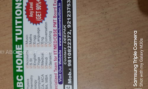 ABC Home Tuition - School Tuitions in Pandav Nagar, Delhi