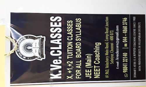 K. Ve. Classes - School Tuitions in Selaiyur, Chennai