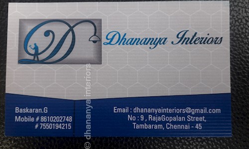 dhananya interiors - Interior Designers & Decorators in Tambaram, Chennai