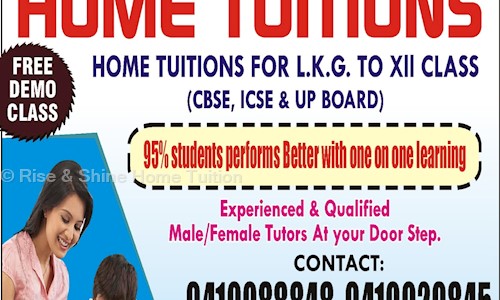 Rise & Shine Home Tuition - School Tuitions in Rampur Garden, Bareilly