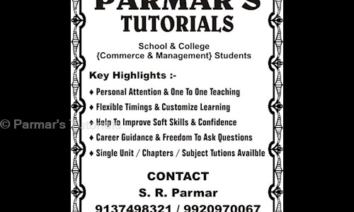 Parmar's Tutorials - School Tuitions in Sheetal Nagar, Mumbai