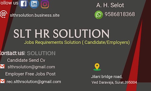 SLT HR SOLUTION - Placement Consultancies in Katargam, Surat