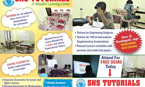 SNS  Tutorials - School Tuitions in Gadham Guda, Hyderabad