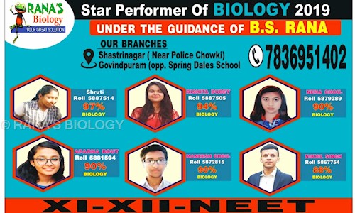 RANA'S BIOLOGY - School Tuitions in Shastri Nagar, ghaziabad