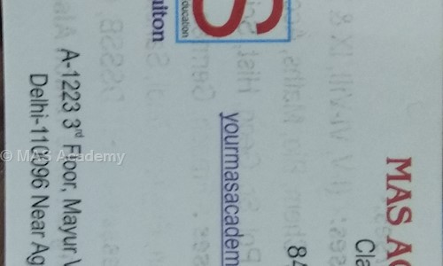 MAS Academy - School Tuitions in Mayur Vihar 3, Delhi