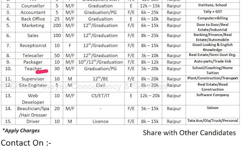Shree Vinayak Consultancy & Services - Job Training in Sunder Nagar, Raipur