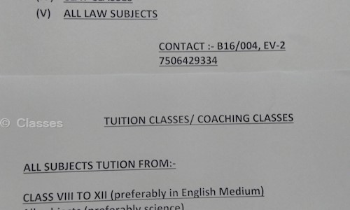 Tution/ Classes - School Tuitions in Bhangel, Greater Noida