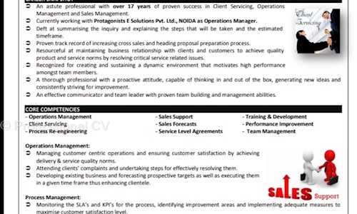 Professional CV - Placement Consultancies in Kodigehalli, Bangalore