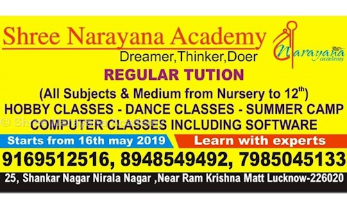 Shree Narayana Academy - School Tuitions in Nirala Nagar, Lucknow