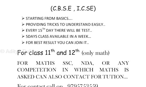 Aditya Dubey - School Tuitions in Burari, Delhi