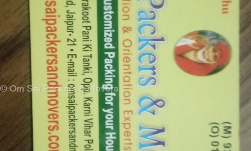 Om Sai Packers & Movers - Packers and Movers in Ajmer Road, Jaipur