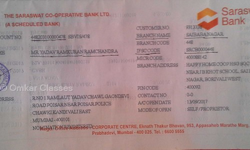 Omkar Classes - School Tuitions in Borivali West, Mumbai