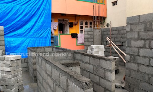 Construction and interiors - Interior Designers & Decorators in Bhadrappa Layout, Bengaluru