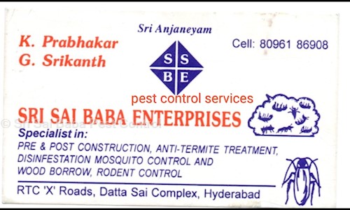 Sri Sai Baba Pest Control - Pest Control in Ram Nagar, Hyderabad