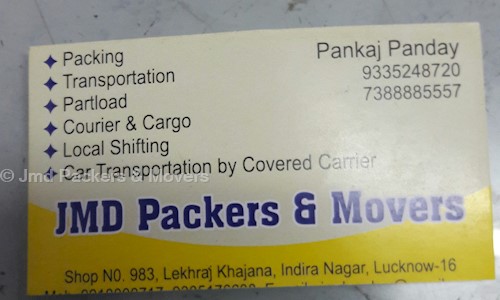 JMD PACKERS & MOVERS - Packers and Movers in Indira Nagar, Lucknow