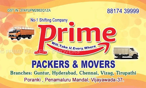 PRIME PACKERS & MOVERS - Packers and Movers in Poranki, Vijayawada
