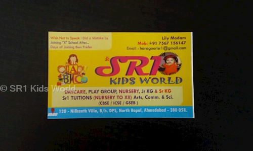 SR1 Kids World - School Tuitions in Bopal, Ahmedabad