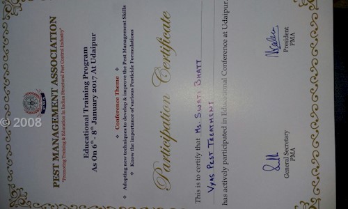 Vyas Pest Treatment ISO 9001:2008 - Pest Control in Shahibaug, Ahmedabad