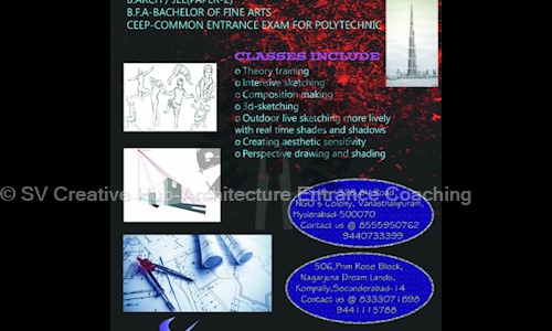 SV Creative Hub-Architecture Entrance Coaching - Job Training in Medchal, Hyderabad