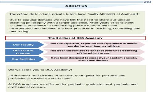 DCA Academy - Finance & Accounting tuitions in Andheri East, Mumbai