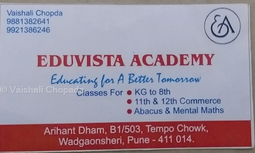 Vaishali Chopada - School Tuitions in Vadgaon Sheri, Pune