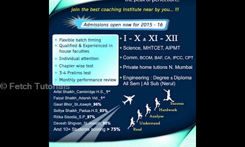 Fetch Tutorials - School Tuitions in Navi Mumbai, Mumbai