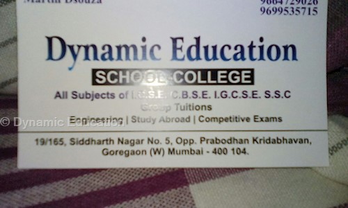 Dynamic Education - School Tuitions in Goregaon West, Mumbai