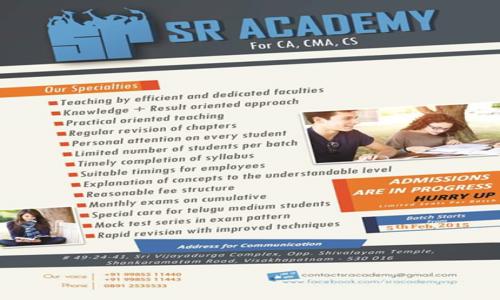 SR Academy - Finance & Accounting tuitions in Dwaraka Nagar, Visakhapatnam