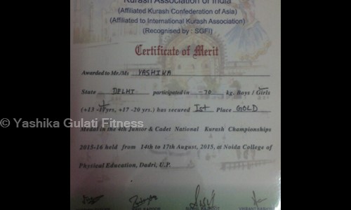 Yashika Gulati Fitness - Job Training in Gulabi Bagh, Delhi