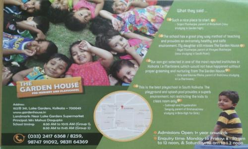 The Garden House Pre - Nursery & Playschool - Playschools in Lake Gardens, Kolkata