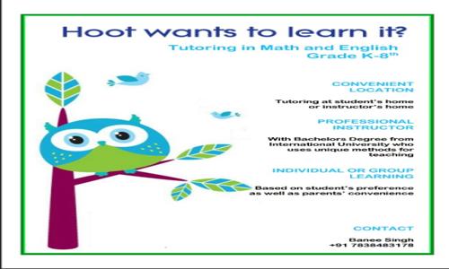 Hoot Wants To Learn It? - School Tuitions in South Extension Part II, Delhi