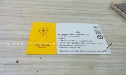 Dr. Sarup's Pest Control Pvt. Ltd. - Pest Control in Park Street, Kolkata