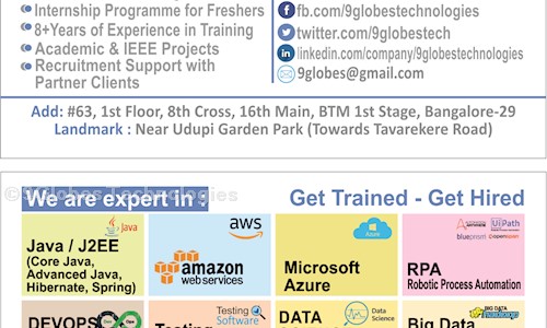 9Globes Technologies - Job Training in BTM Layout, Bangalore