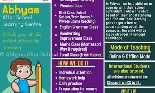 Abhyas After School Learning Centre - School Tuitions in Villivakkam, Chennai