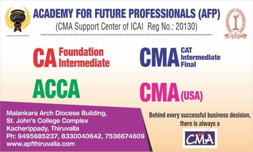 Academy for Future Professionals - Finance & Accounting tuitions in Thiruvalla, Pathanamthitta