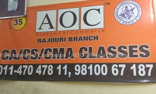 Academy of Commerce - AOC - Rajouri Branch - Finance & Accounting tuitions in Raja Garden, Delhi