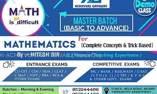 ACHIEVERS GATEWAY (Hitesh Sir) - School Tuitions in Udaipur City, Udaipur