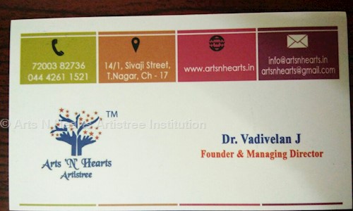 Arts N Hearts Artistree Institution - School Tuitions in T. Nagar, Chennai