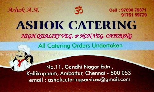 Ashok Catering Services - Catering Services in Ambattur, Chennai
