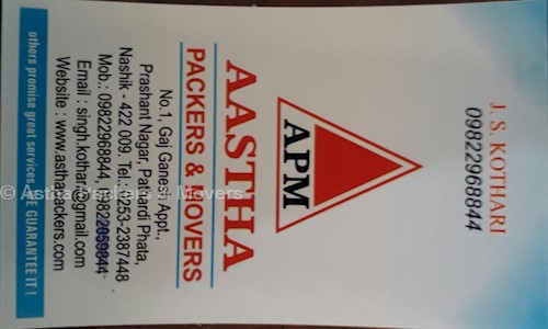 Astha Packers & Movers - Packers and Movers in Pathardi Phata, Nashik