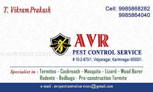 AVR PEST CONTROL SERVICE - Pest Control in Karim Nagar, Karimnagar